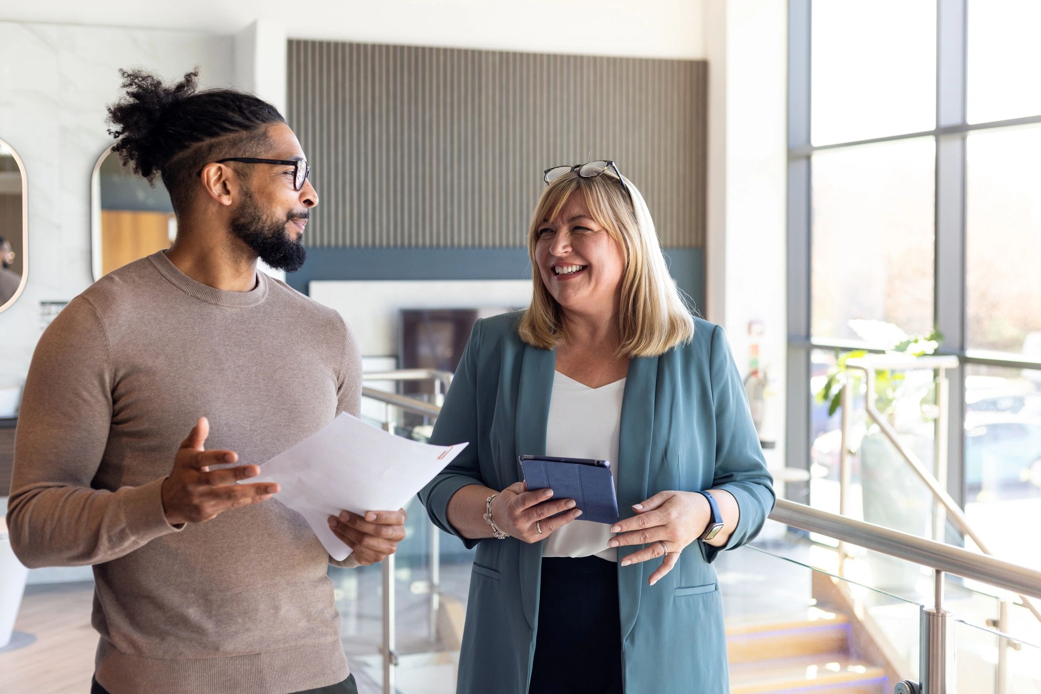 Advisor reviewing plans with a client